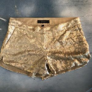Jessica Simpson Gold Sequence Shorts